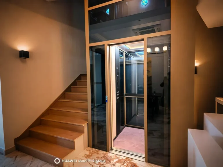 Champagne gold sightseeing home elevator