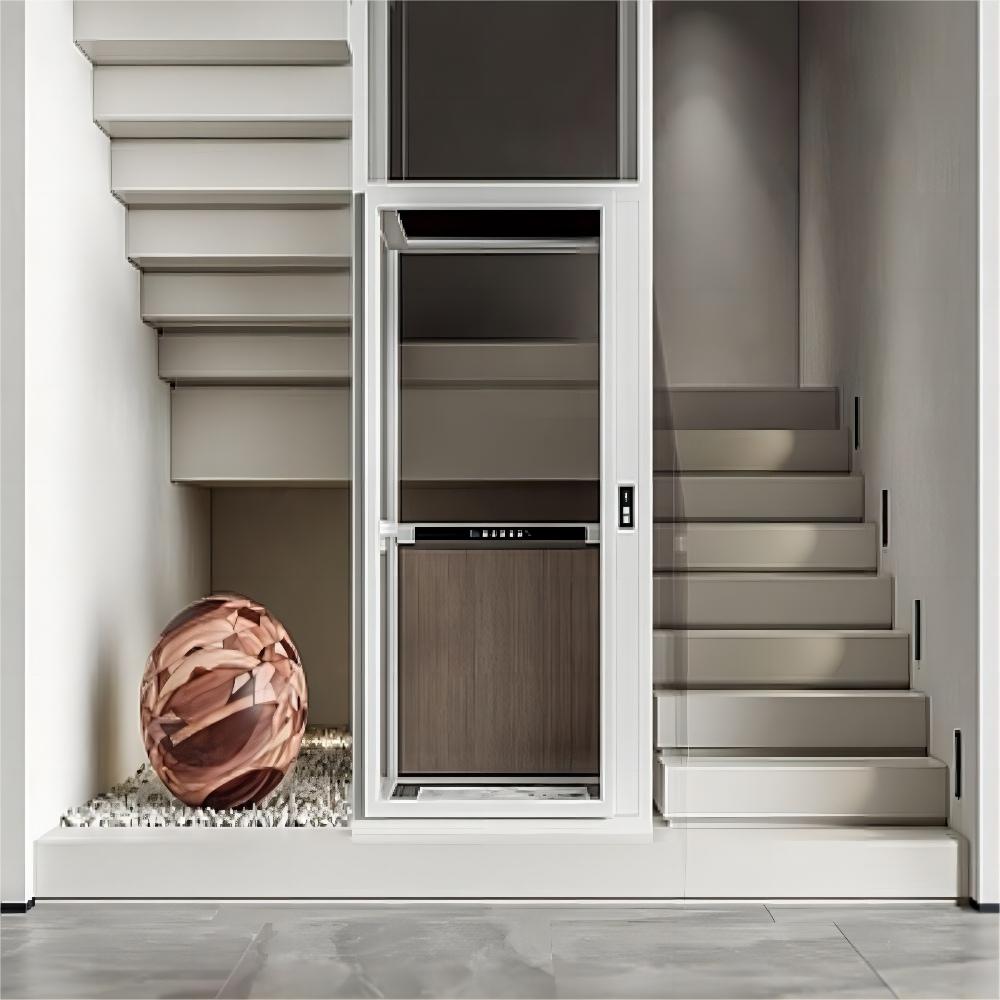 HAOKUN home elevator customized wooden cabin interior with art decor