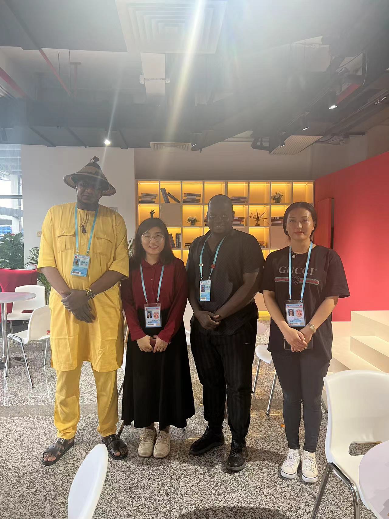 International buyers meeting HAOKUN team at Canton Fair