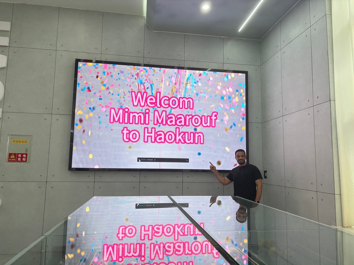 Customer welcomed at HAOKUN factory